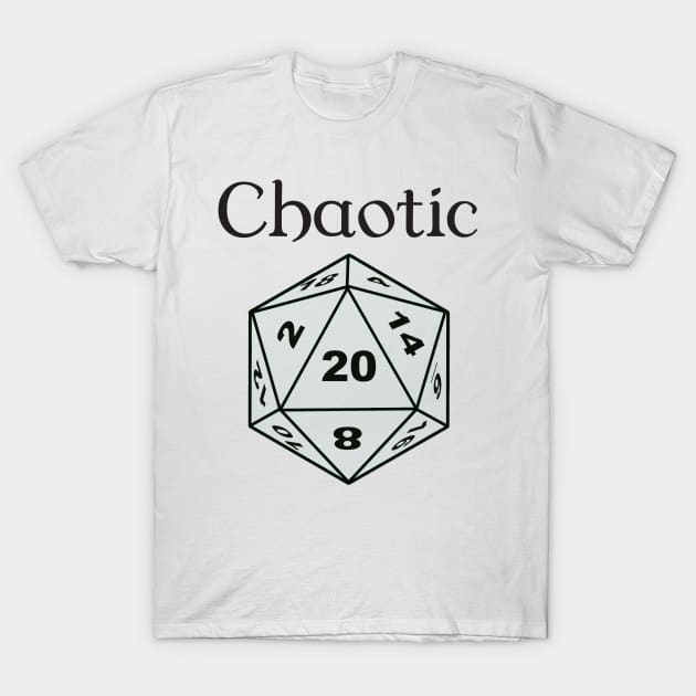 Chaotic Dice Alignment T-Shirt by DennisMcCarson